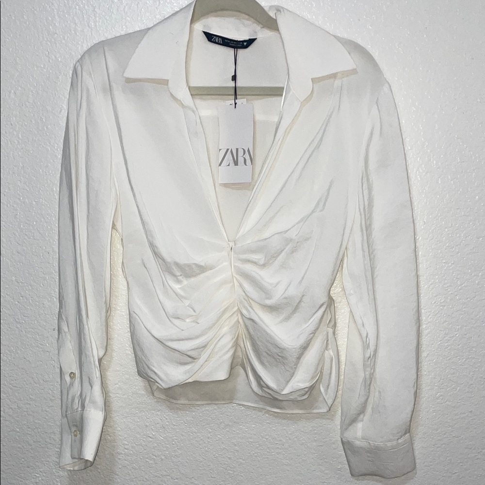 Zara Women's Elegant White Blouse